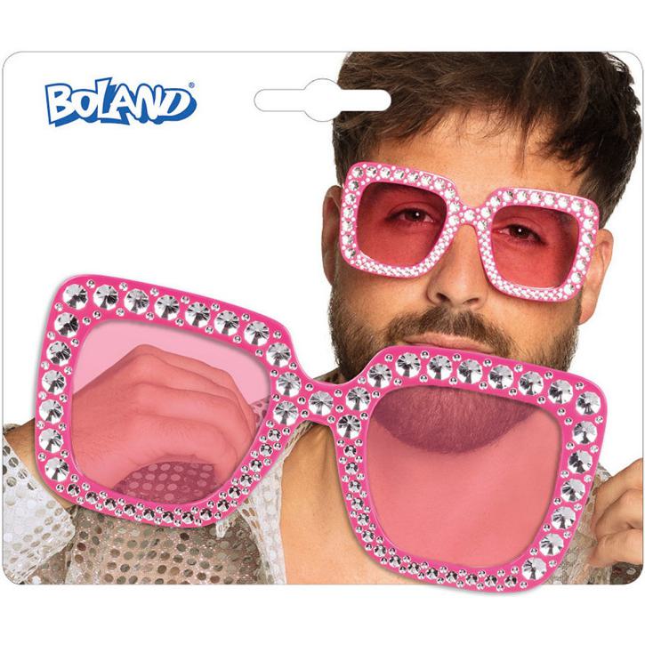 Brille Party bling bling pink