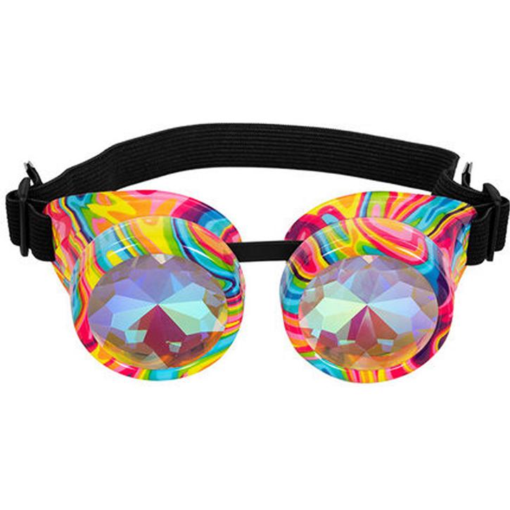 Brille Bubble Steampunk neonbunt