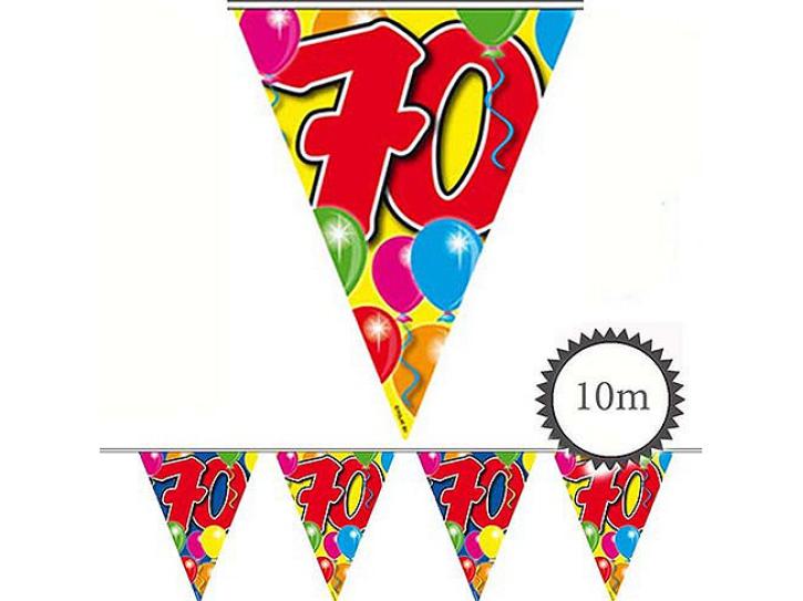 Wimpelkette Ballons 70 Jahr, 10m