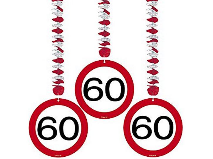 Rotorspiralen Verkehrsschild 60 3 Stk.