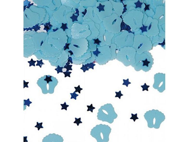 Konfetti Babyfüße blau 14g
