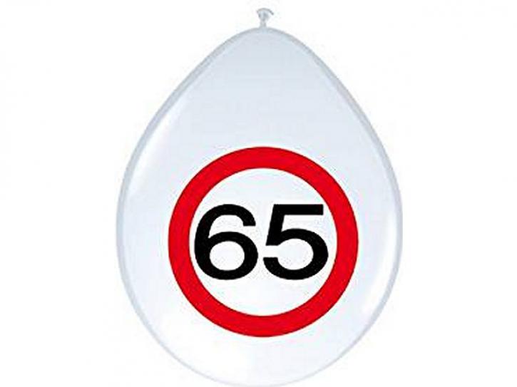 Latexballon Verkehrsschild 65 8 Stk.