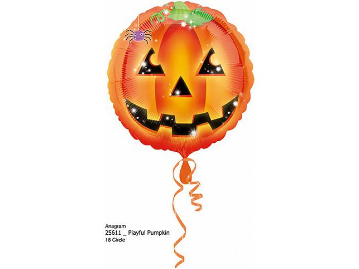 Folienballon Halloween Kürbis 43cm