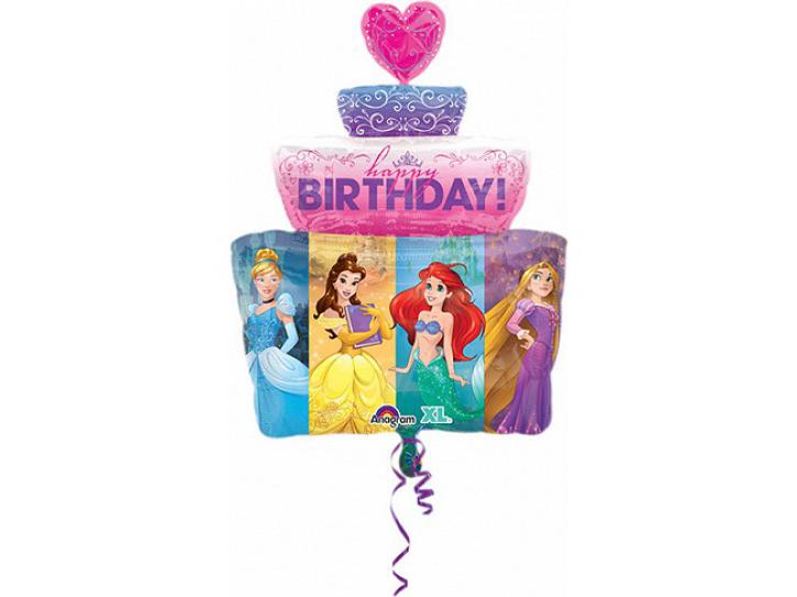 Folienballon Disney Prinzessinen Torte