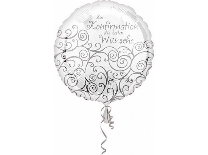 Folienballon zur Konfirmation 45 cm