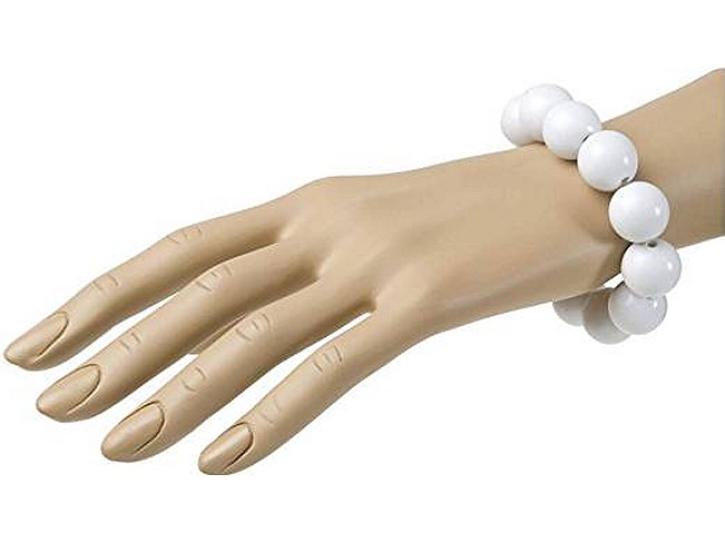 Armband Perlen weiß