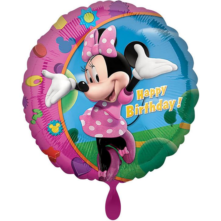 Folienballon Minnie Maus Happy Birthday