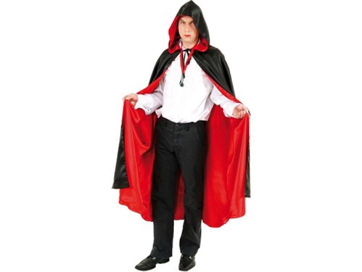 Wendeumhang schwarz/rot Satin