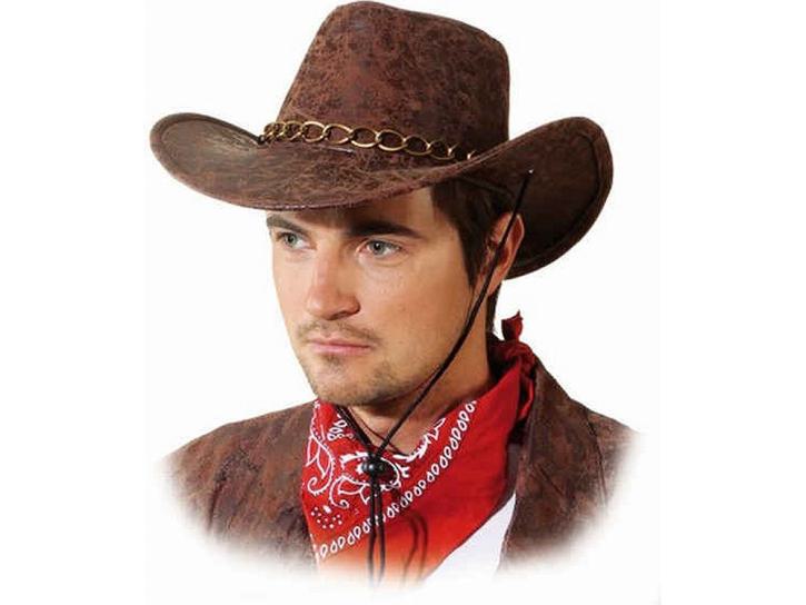 Cowboyhut Wildleder braun KW 59