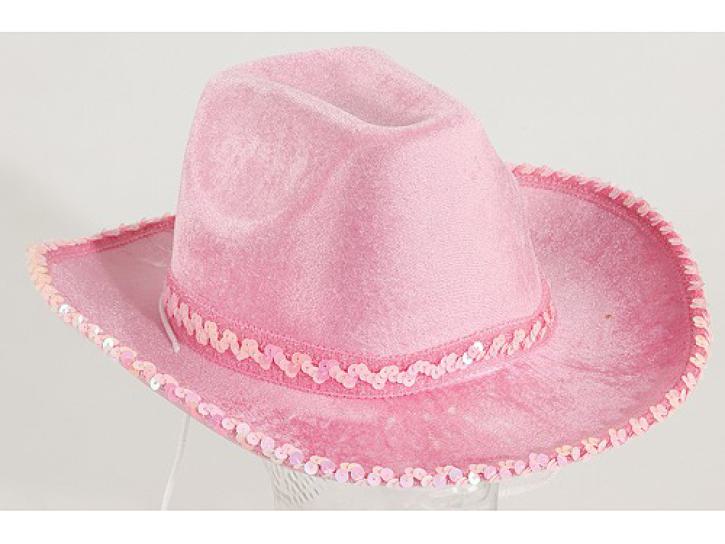 Cowboyhut pink mit Paillettenborte KW 58