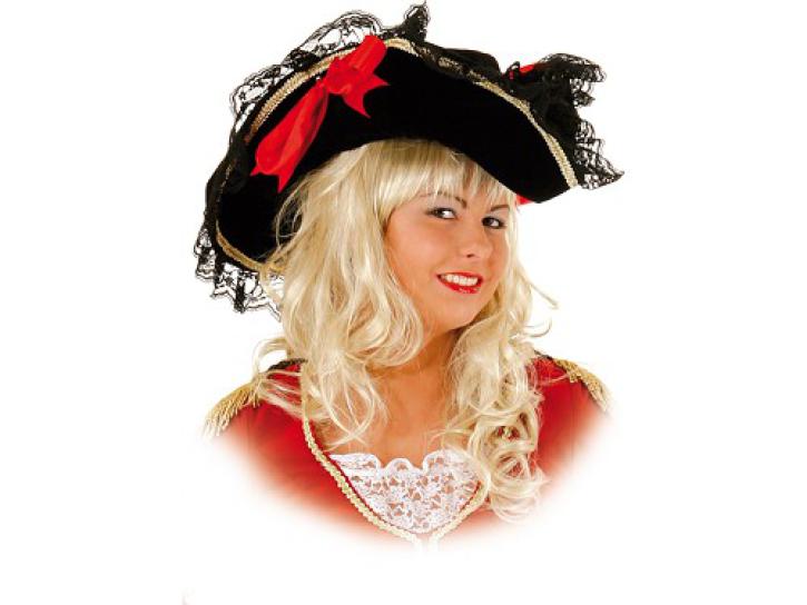 Ladyhut schwarz mit Spitze KW 59
