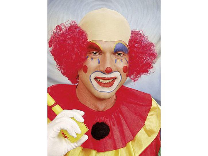 Clownglatze mit Haaren rot
