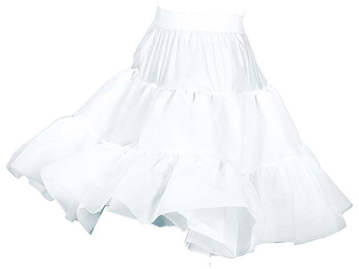 Petticoat Knielänge weiß Gr.36/38