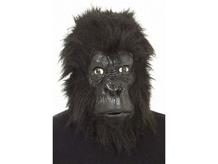 Maske Gorilla mit Fell