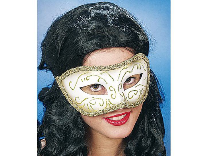 Halbmaske Venedig silber/gold