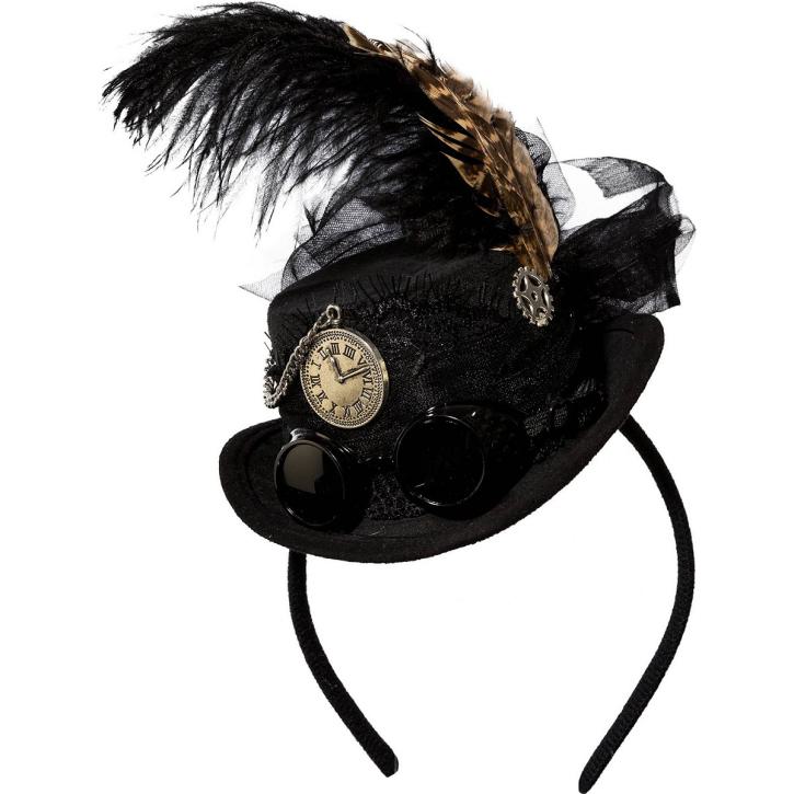 Haarreif Steampunk schwarz