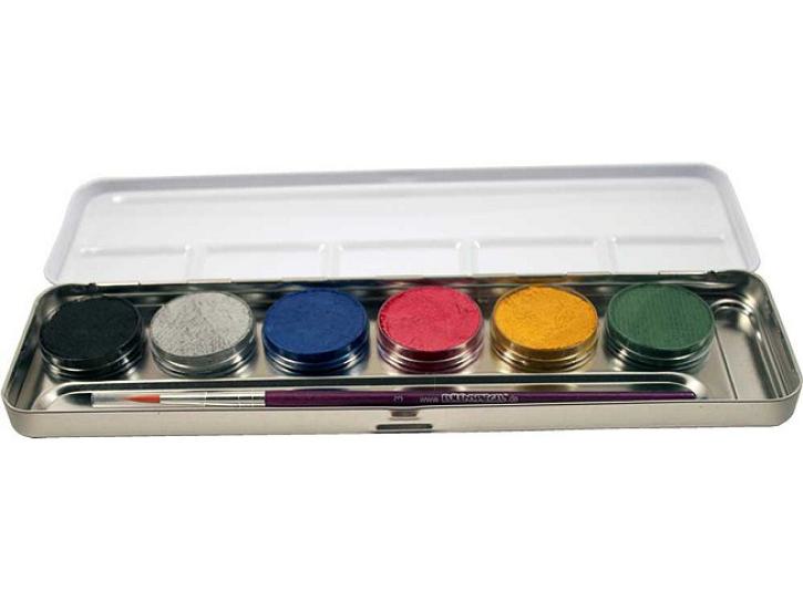 Metall Palette 6 Perlglanz Farben