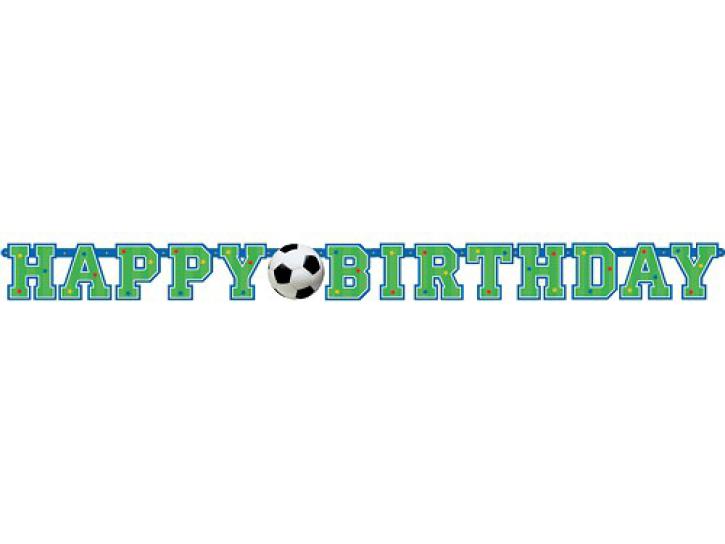 Banner Happy Birthday Fußball