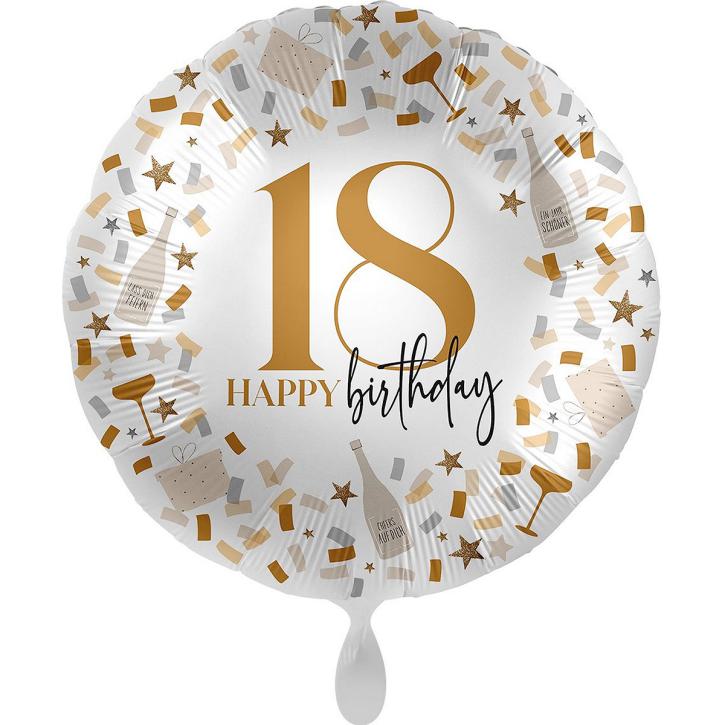 Folienballon 18. Geburtstag 45cm