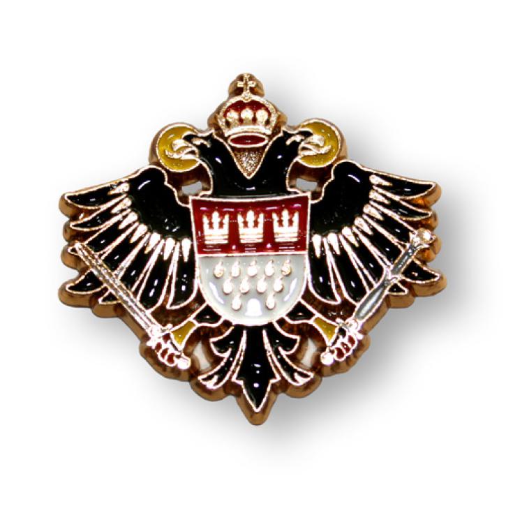 Karnevalspin Adler mit Kölner Wappen
