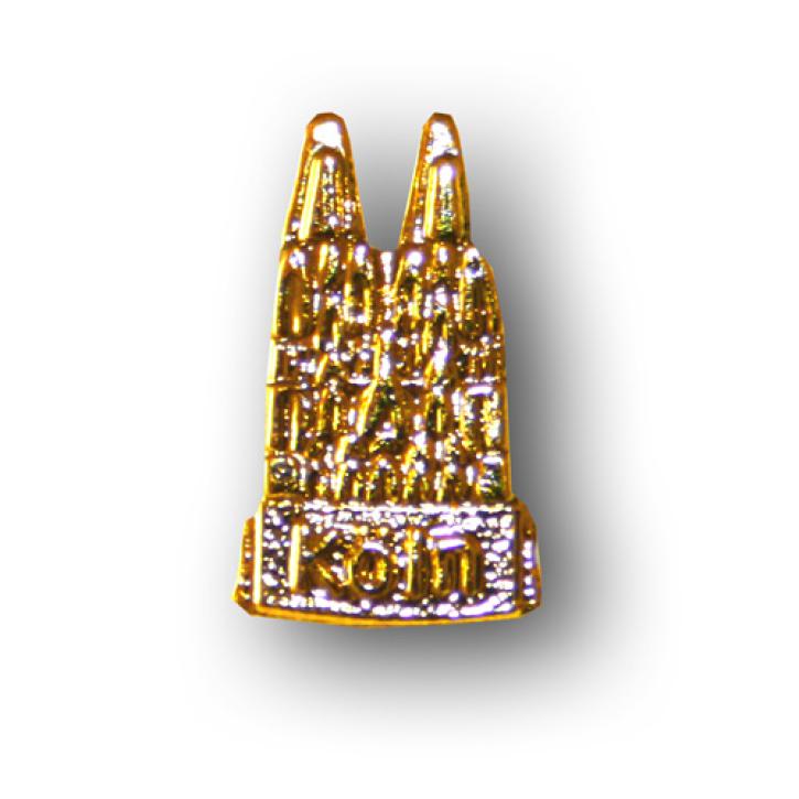 Pin Kölner Dom mini goldfarbig