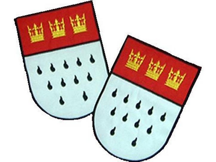 Aufbügler Kölner Wappen 2er Set