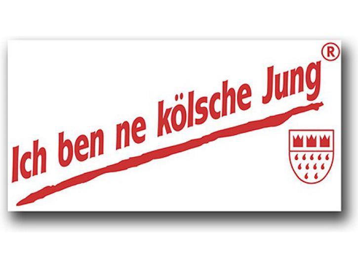 Aufkleber Ich ben ne kölsche Jung rot