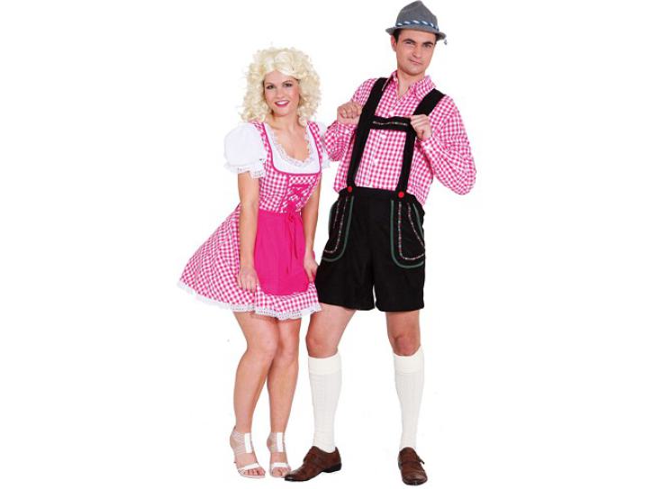 Dirndl Zensi pink/weiß Gr.44