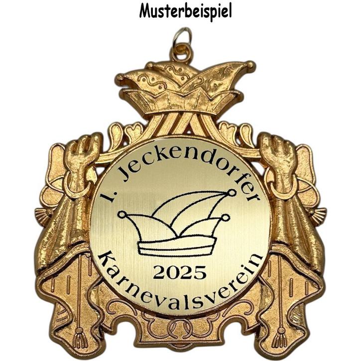 Karnevalsorden goldfarbig