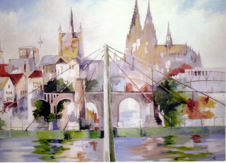 Postkarte Kölner Brücken