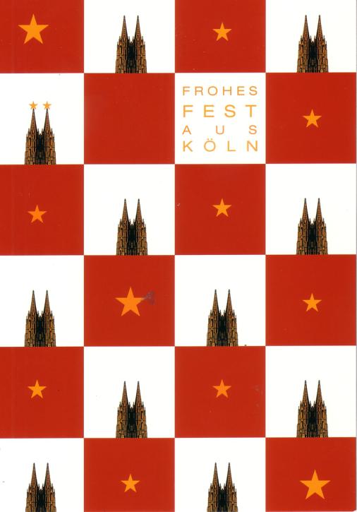 Postkarte Frohes Fest aus Köln
