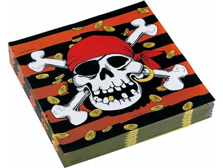 Servietten Jolly Roger 20 Stk.