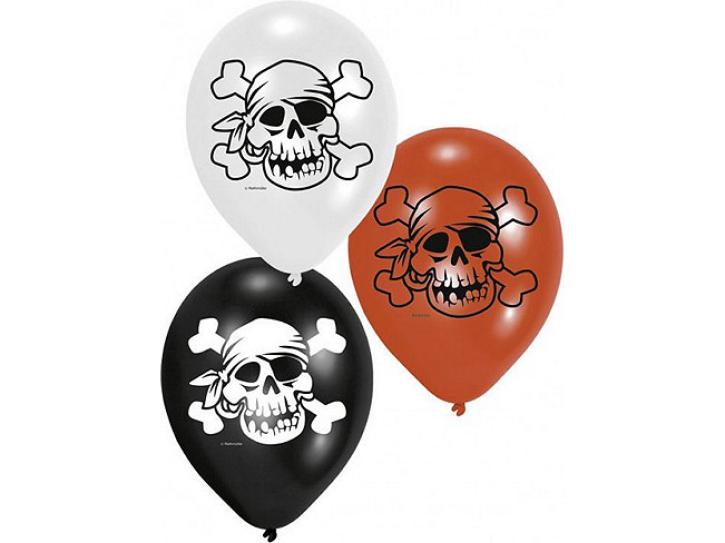 Luftballon Jolly Roger 6 Stk.