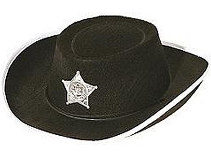 Cowboyhut schwarz für Kinder