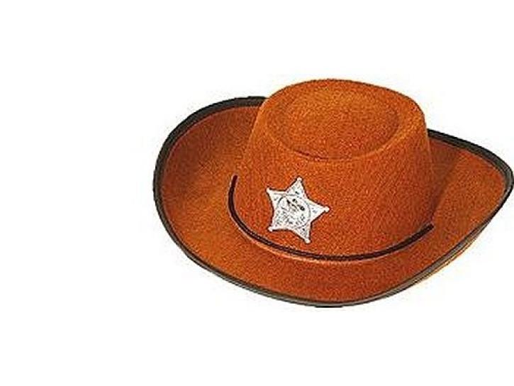 Cowboyhut braun für Kinder