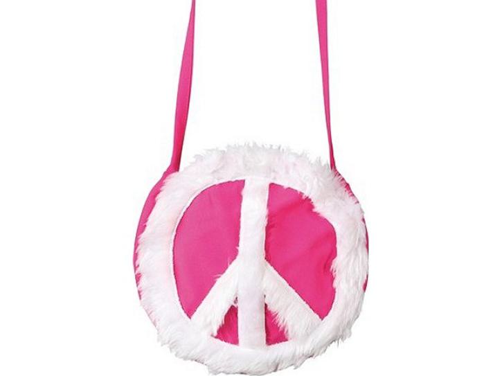 Tasche Peace pink/weiß