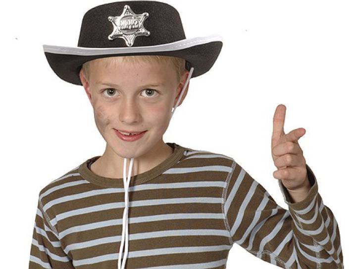 Sheriff Filzhut für Kids schwarz