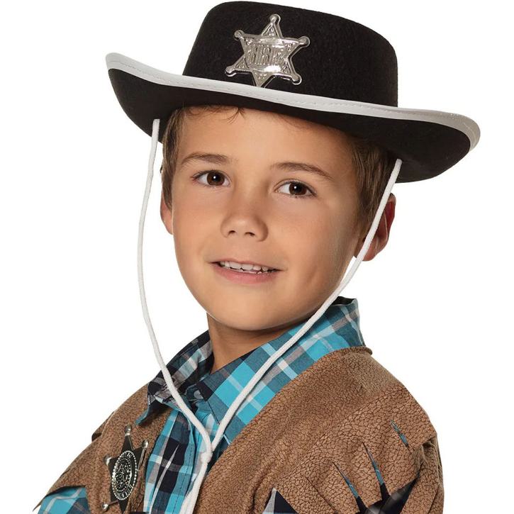 Sheriff Filzhut für Kids schwarz