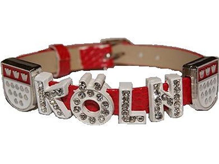 Armband schmal Köln rot