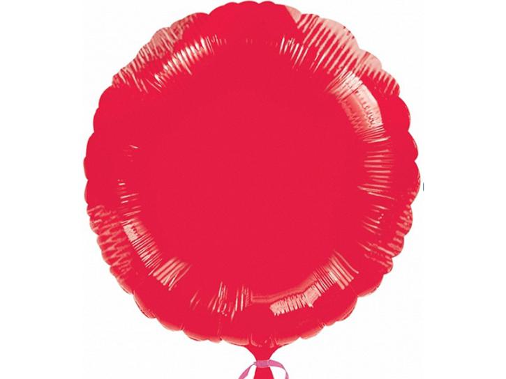 Folienballon Kreis rot 45cm