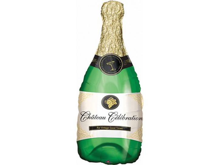 Folienballon Champagne Flasche