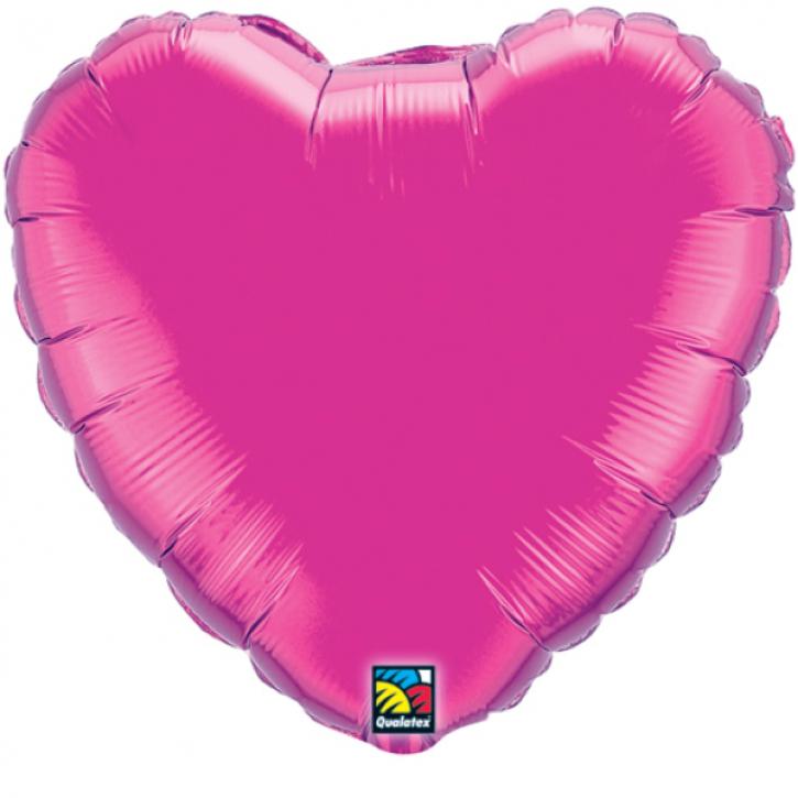 Folienballon Herz magenta ca 90cm