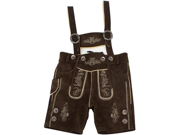Trachtenlederhose für Kinder kurz Gr.128