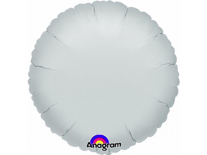 Folienballon Kreis silber 90cm