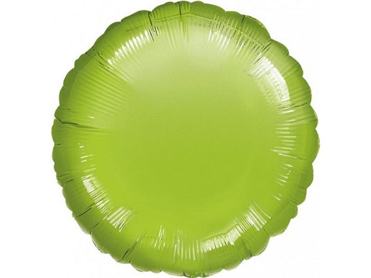 Folienballon Kreis apfelgrün 45 cm