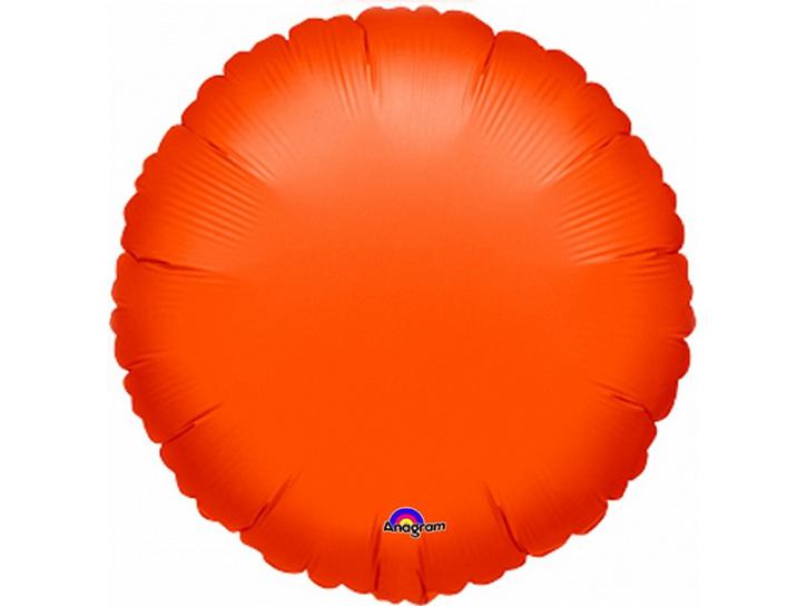 Folienballon Kreis orange 45cm