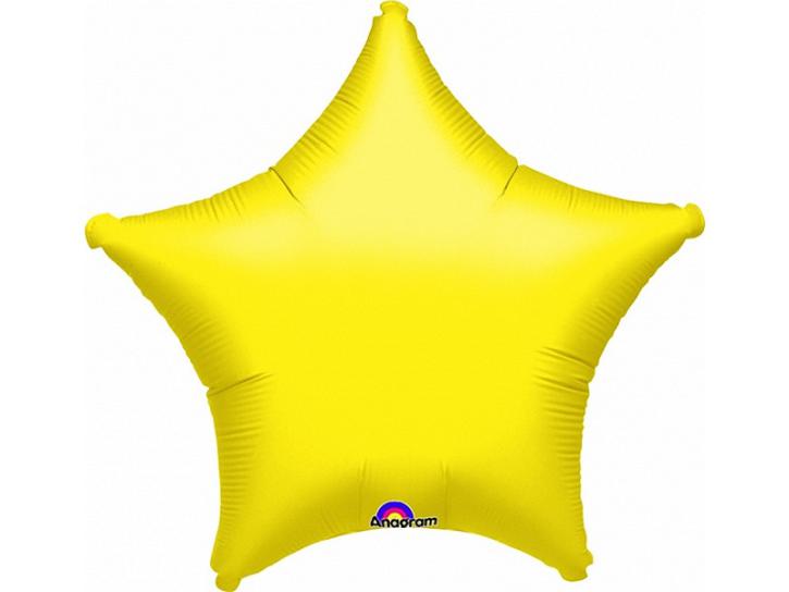 Folienballon Stern gelb 48cm