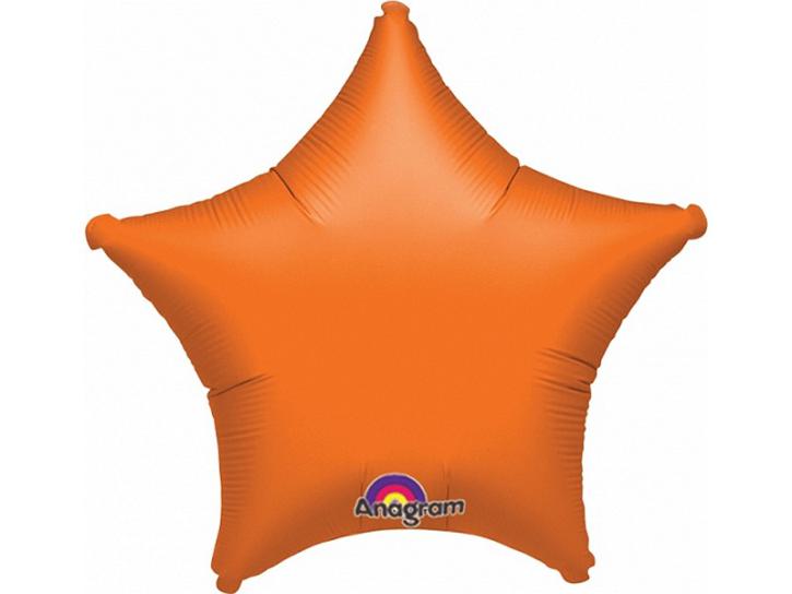 Folienballon Stern orange 48cm