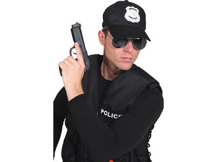 Mütze Cap Police schwarz