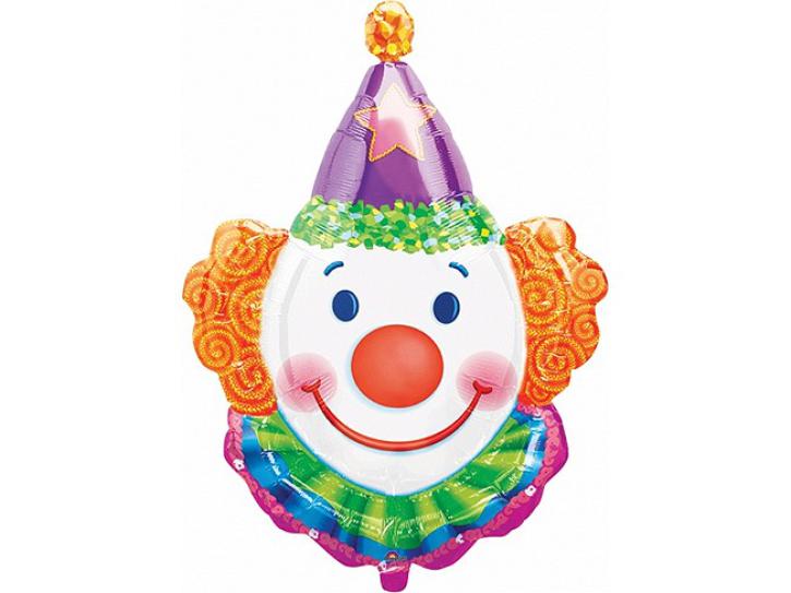 Folienballon Clown mit Kragen
